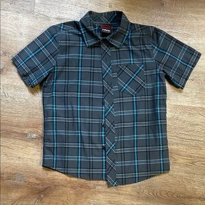 Tony Hawk Black‎ and Blue Plaid Shirt